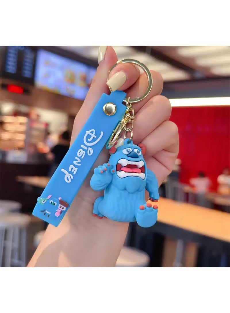 Disney Monsters Inc Rubber Keychain Shape 6 - Image 1